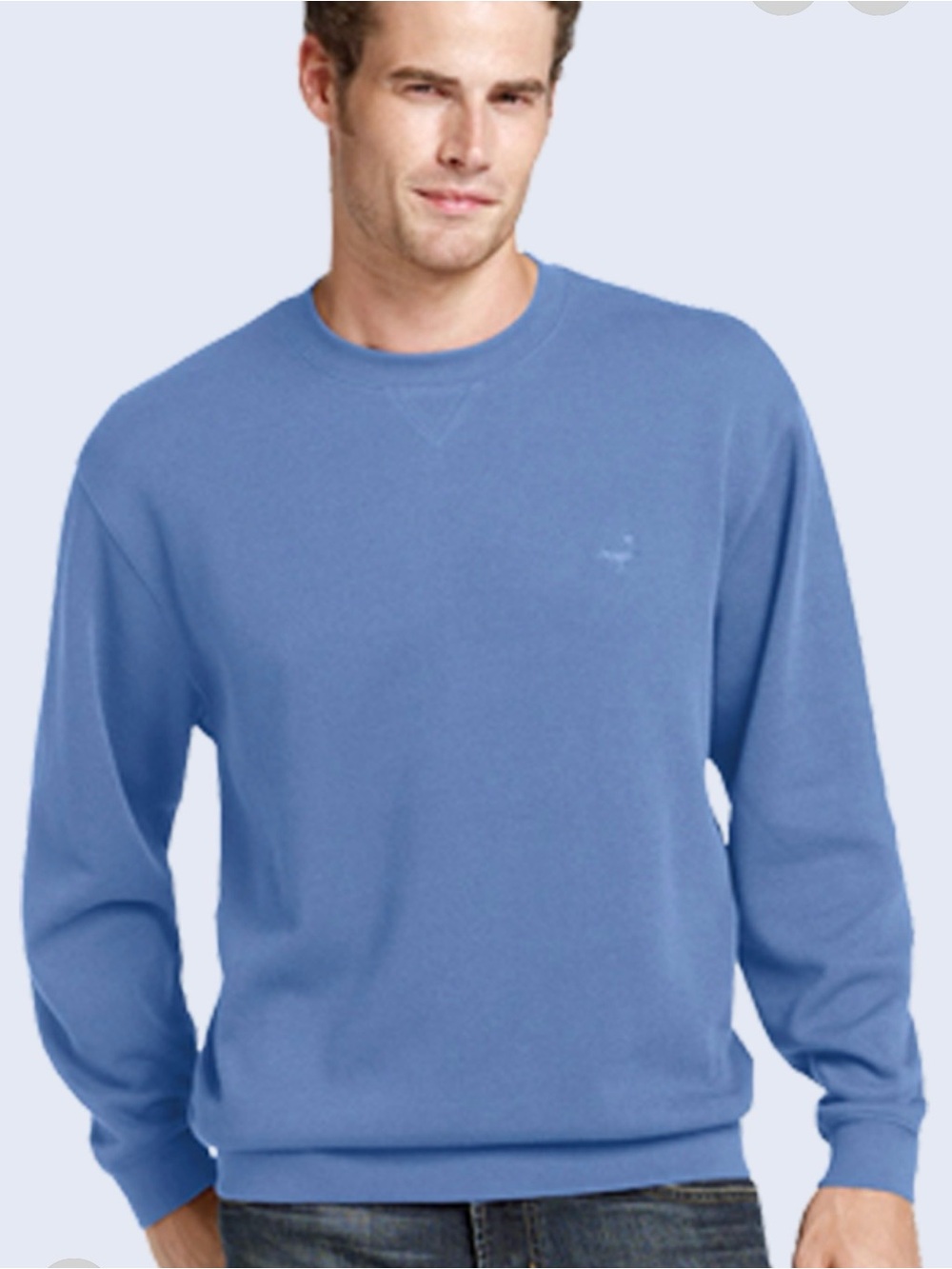 Faconnable Light Blue Crewneck Sweater